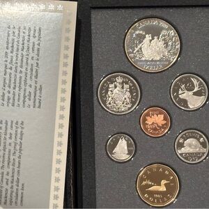 Vintage 1989 Canadian Coin Collection Proof Set The Royal Canadian Mint